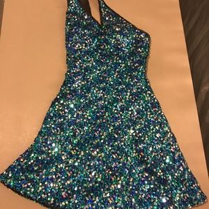 Shawn Yearick Sparkly Cocktail Dress